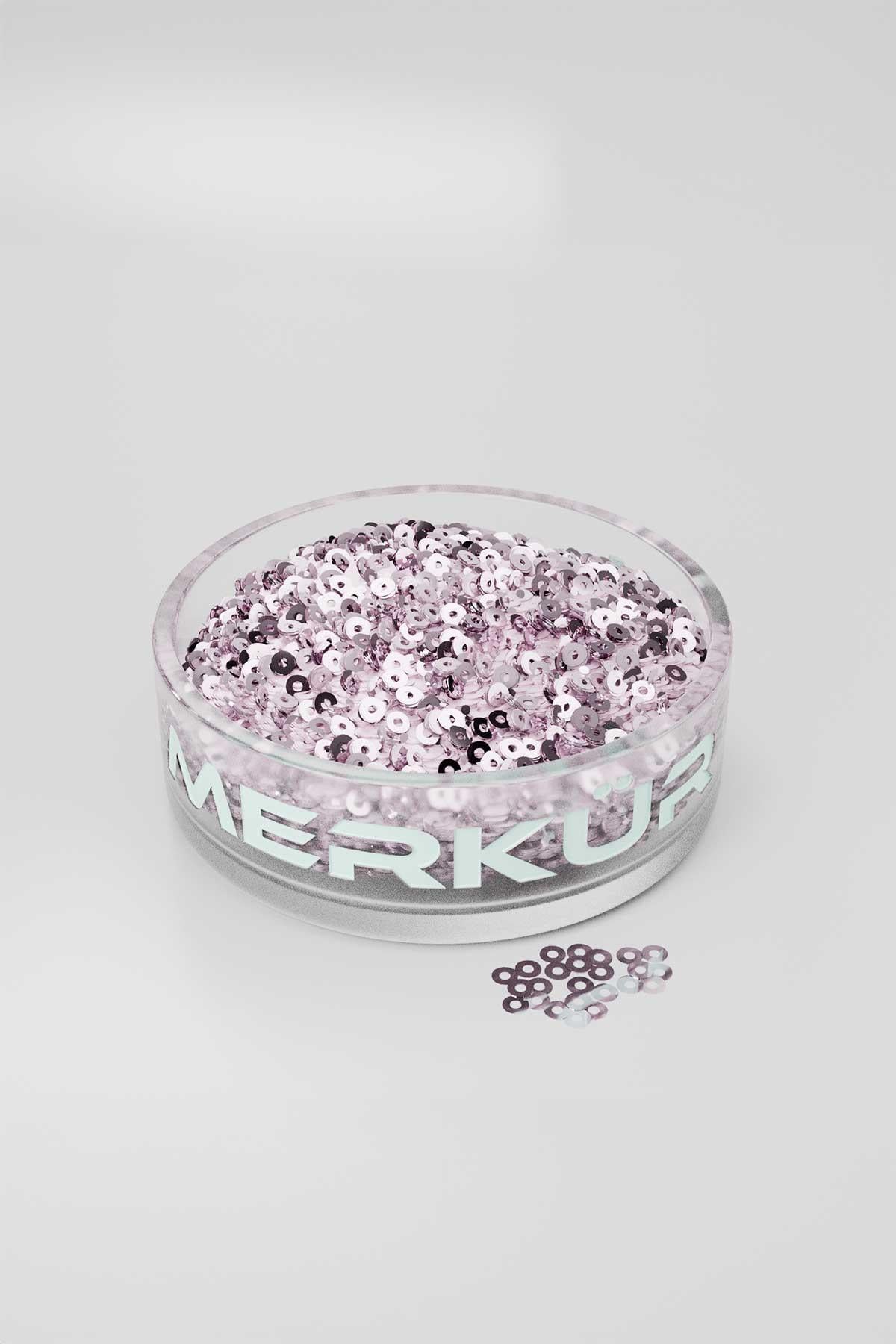 3 mm Ortadan Delik Dökme Pul Payet Açık Pembe 1000gr