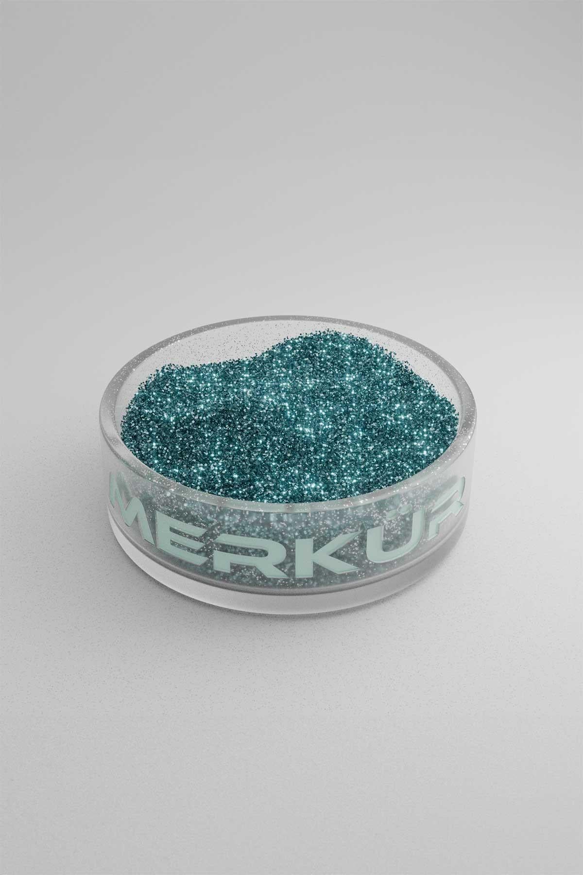 Petrol Mavisi Renk Toz Sim Glitter 1Kg