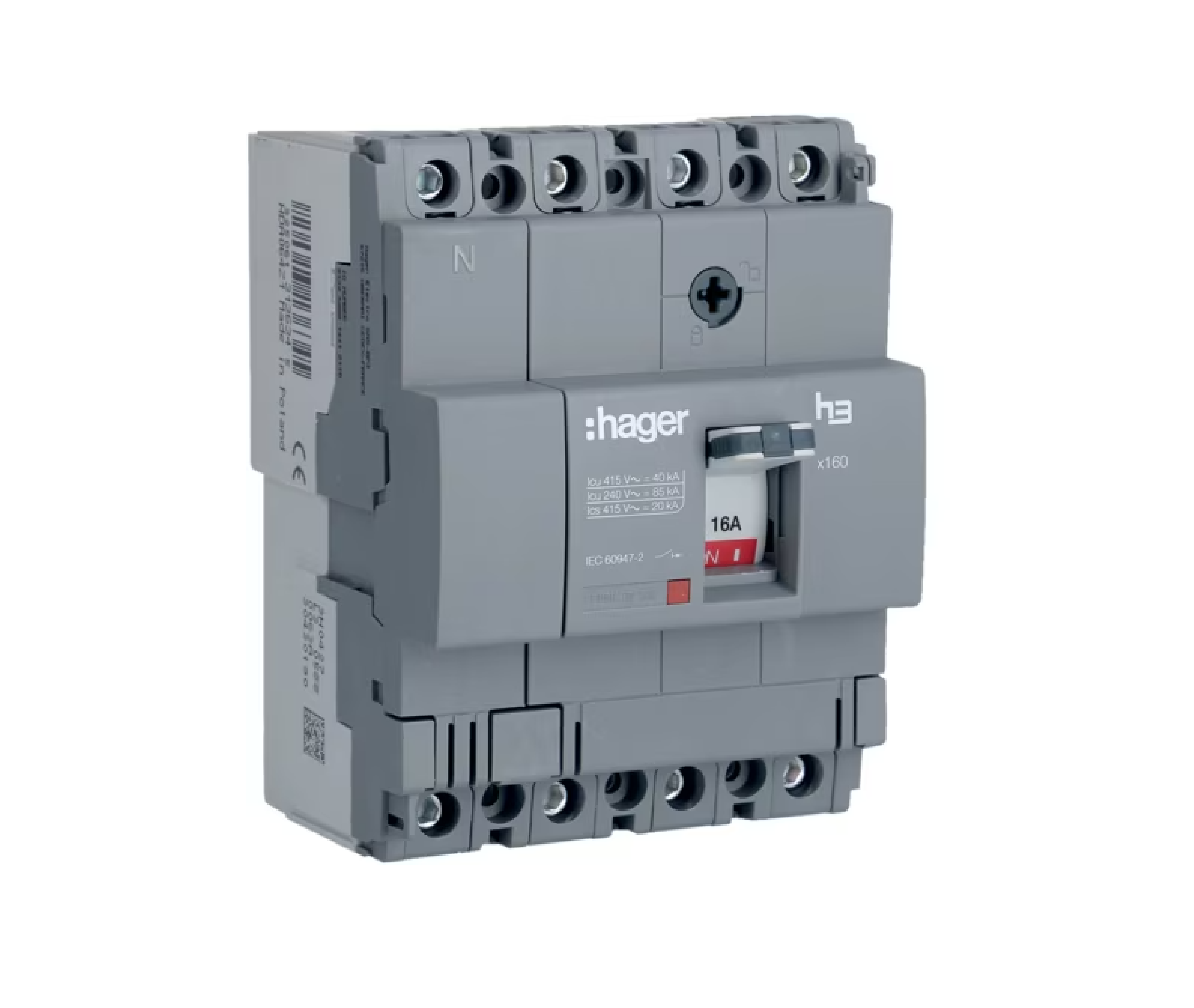 4P 40kA 16A sbt/sbt Kompak Şalter x160