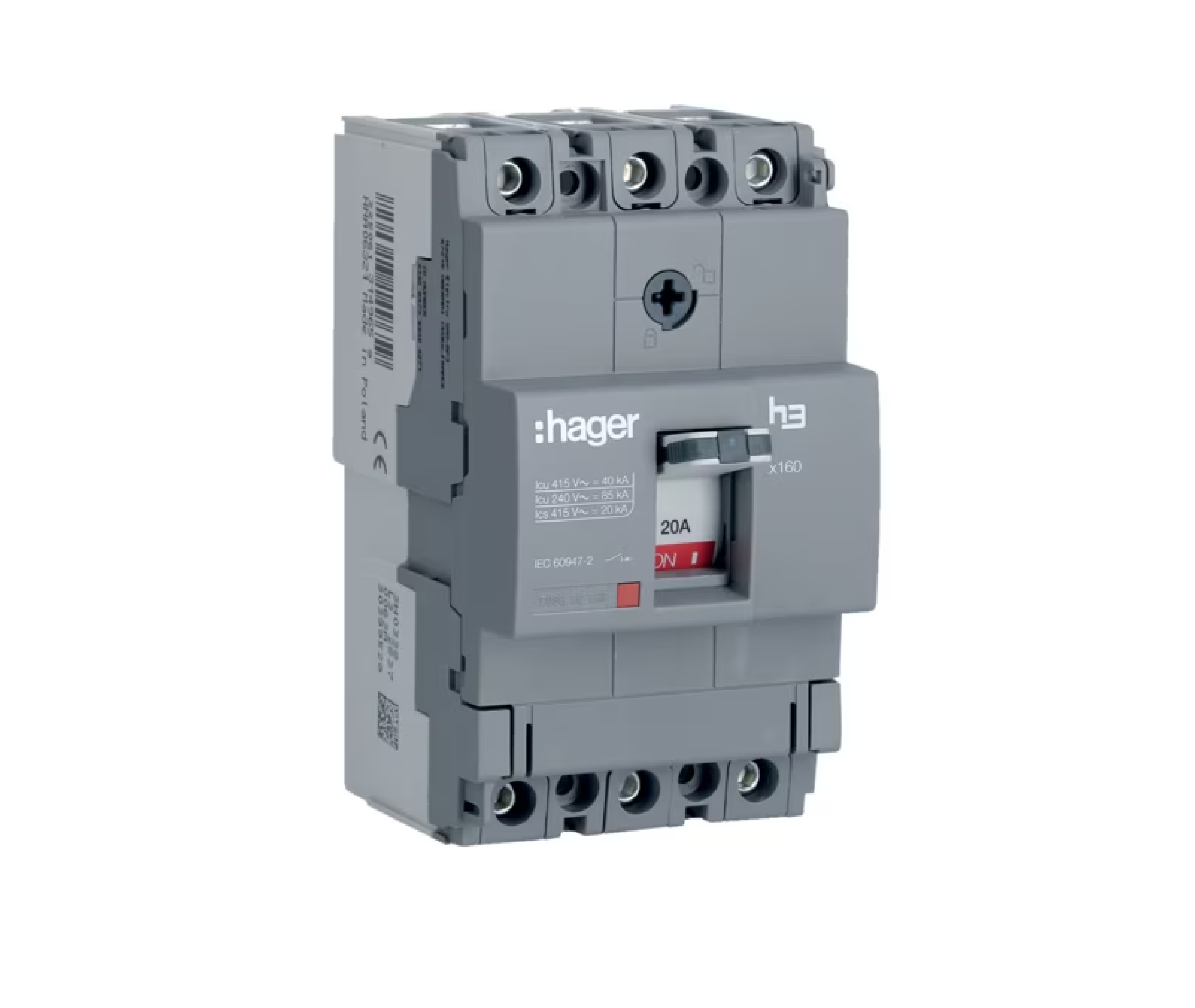 4P 40kA 20A sbt/sbt Kompak Şalter x160