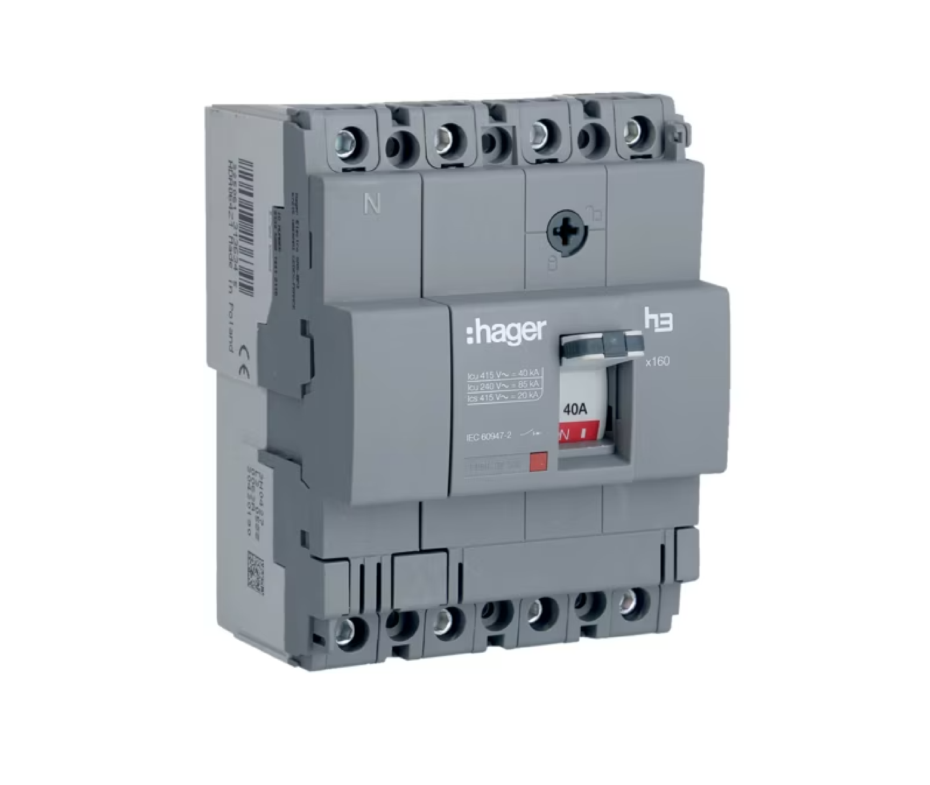 4P 40kA 40A sbt/sbt Kompak Şalter x160