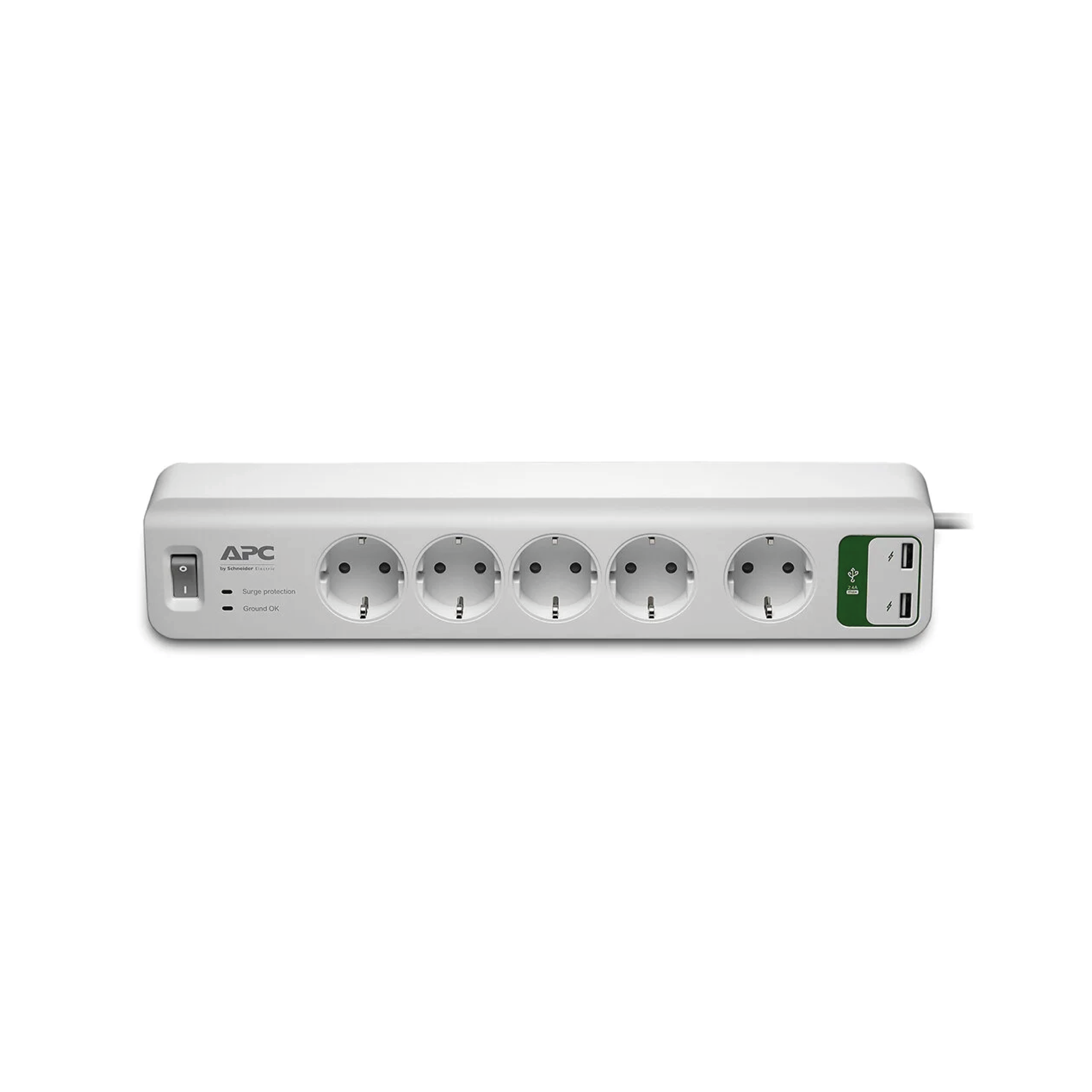 APC 5 ÇIKIŞLI AKIM KORUMALI PRIZ, USB GI