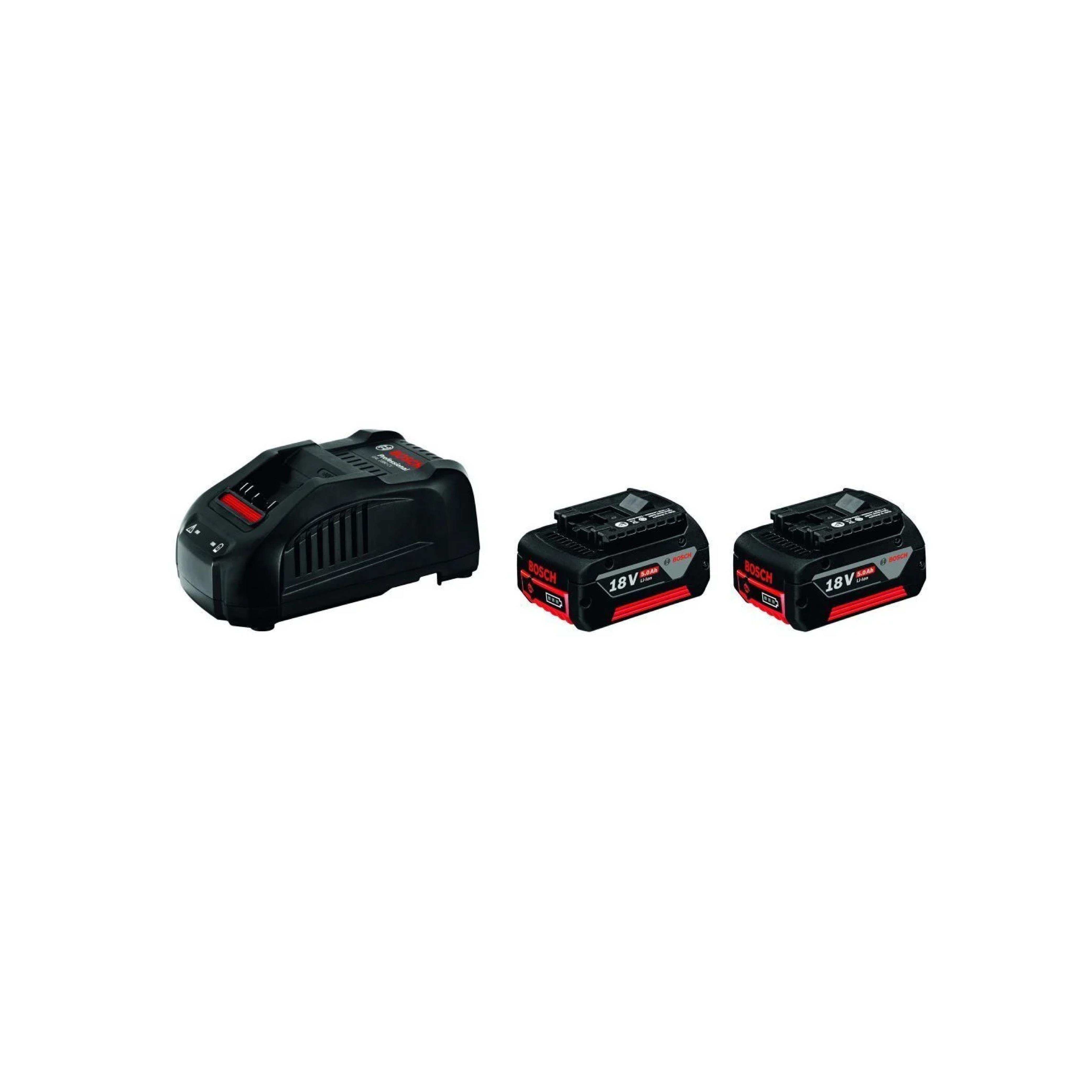 BOSCH (GAL 1880 CV + 2 x GBA 18V 5,0 Ah) Akü Şarj Cihazı Seti