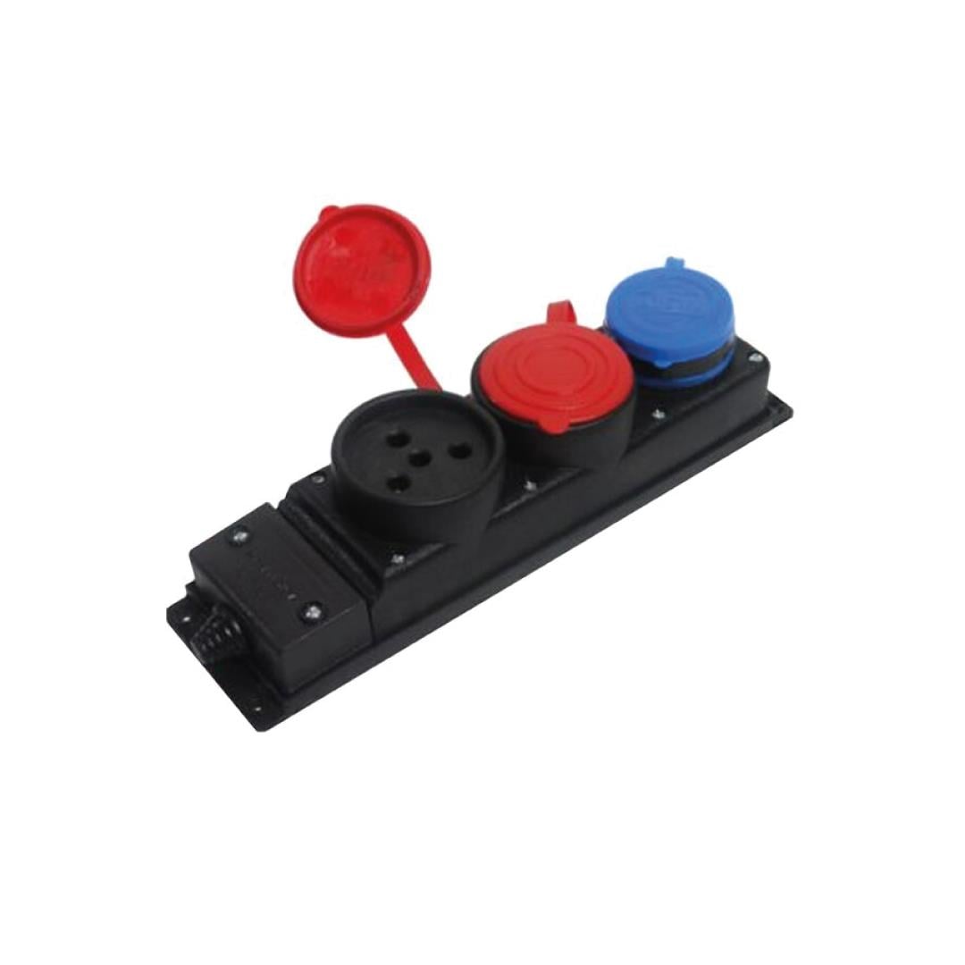 BYLİON KAUÇUK ÜÇLÜ GRUP PRİZ (1ADET 3X25A 2 ADET 1X16A)