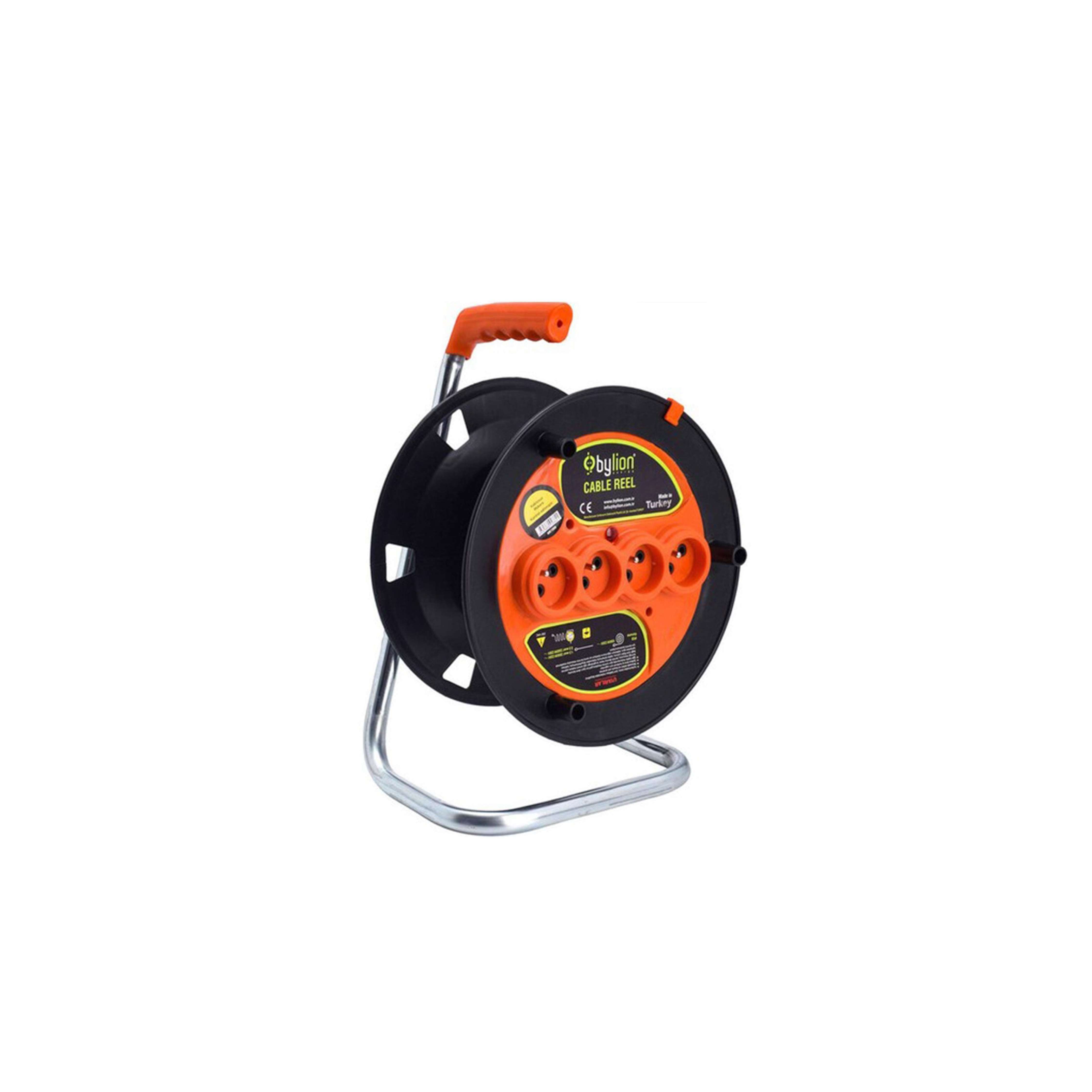 BYLİON PLASTİK MAKARA 50 m KAPASİTELİ (KABLOSUZ) TURUNCU