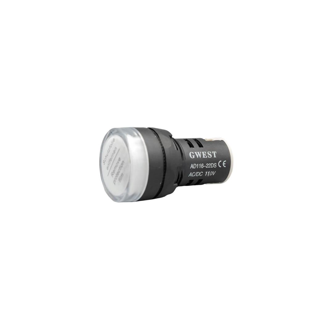 GWEST - 22mm BEYAZ 110V. SİNYAL LAMBASI  - 10ADET