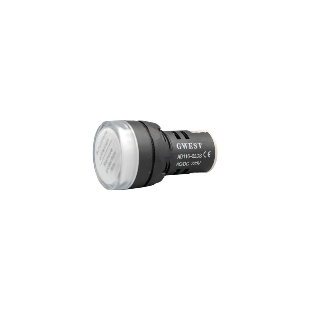 GWEST - 22mm BEYAZ 220V. SİNYAL LAMBASI  - 10ADET