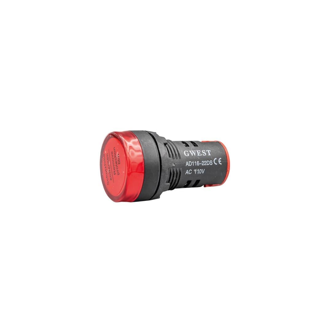 GWEST - 22mm KIRMIZI 110V. SİNYAL LAMBASI - 10ADET