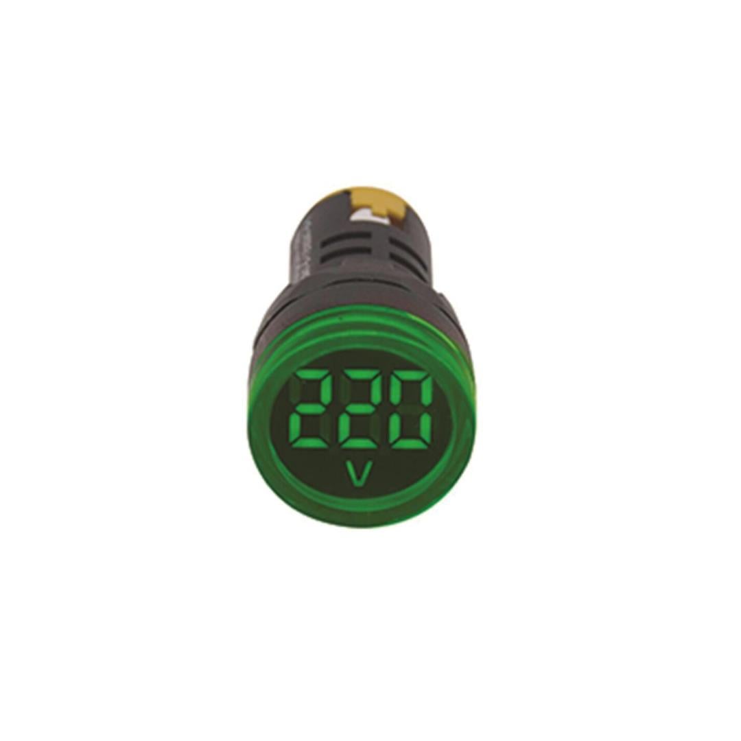 GWEST - 22mm YEŞİL 24V-450V VOLTMETRE - 10ADET