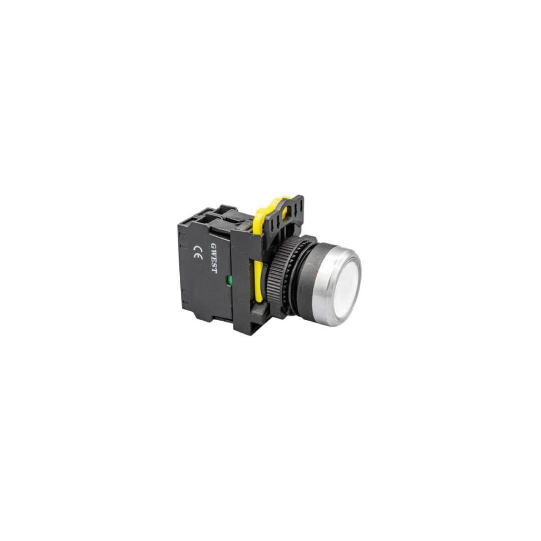 GWEST - A5-31D (BEYAZ) 220V. LED IŞIKLI START BUTON - 10ADET
