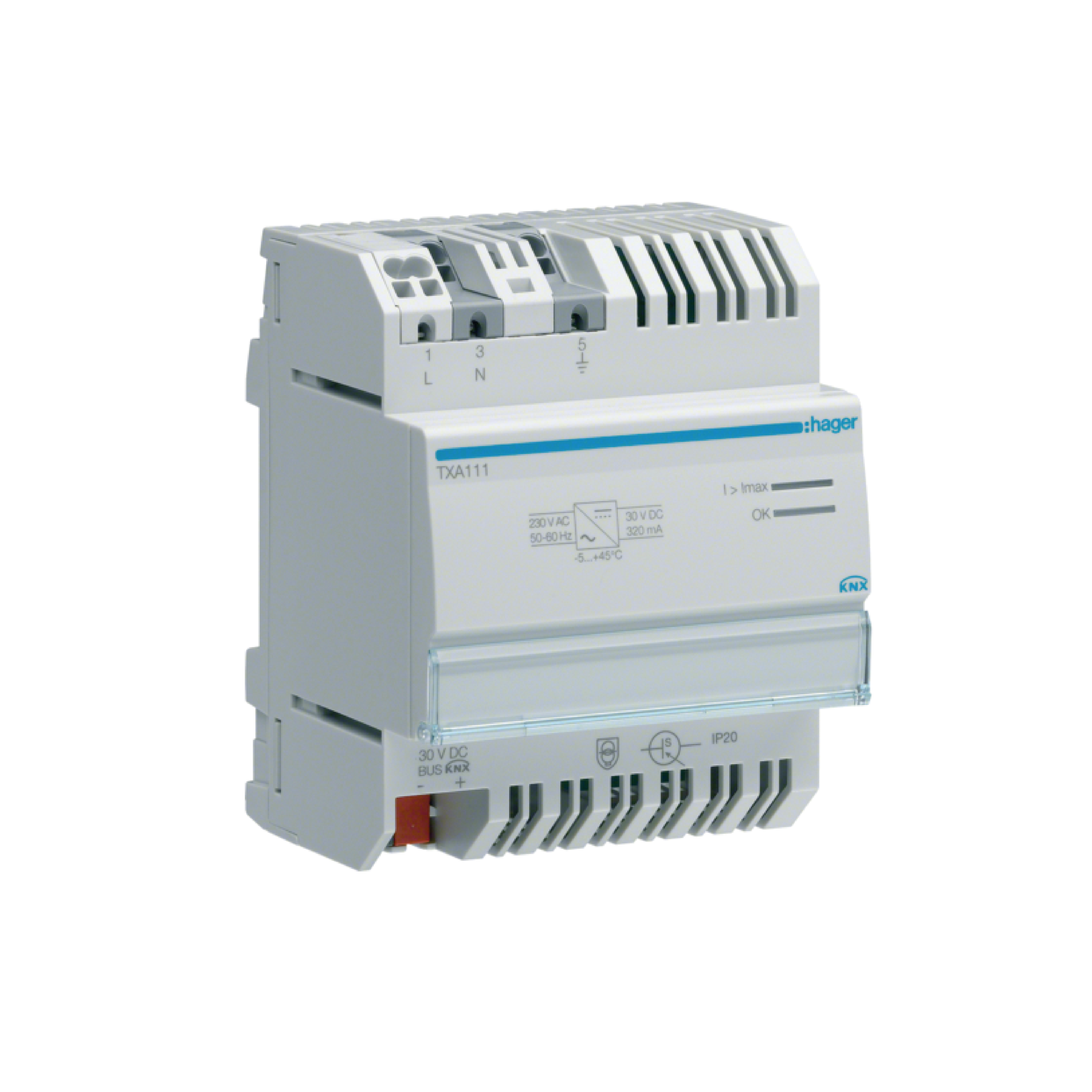 HAGER - TXA111 - Güç Kaynağı 30V DC 320 mA