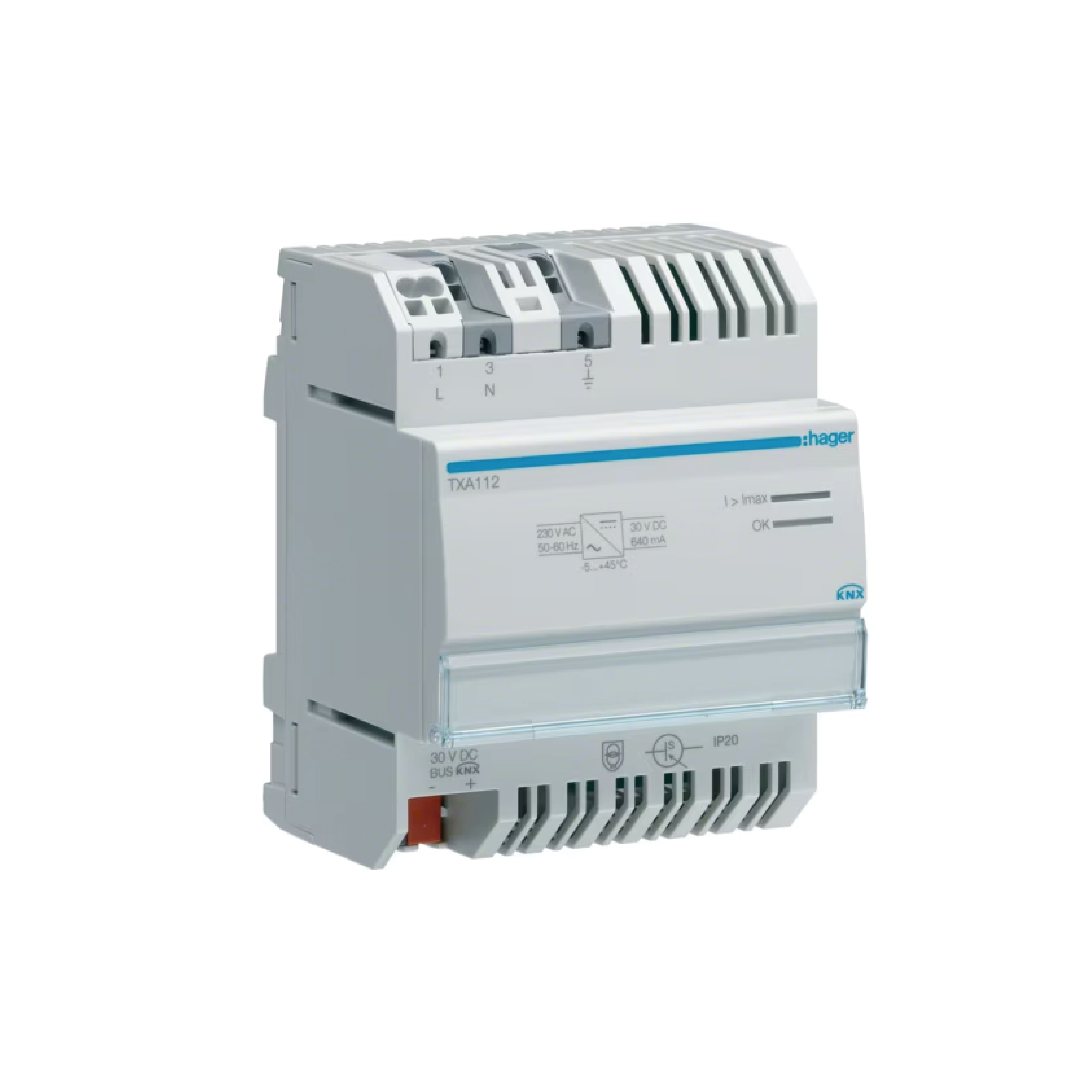 HAGER - TXA112 - Power Supply 30V DC 640 mA