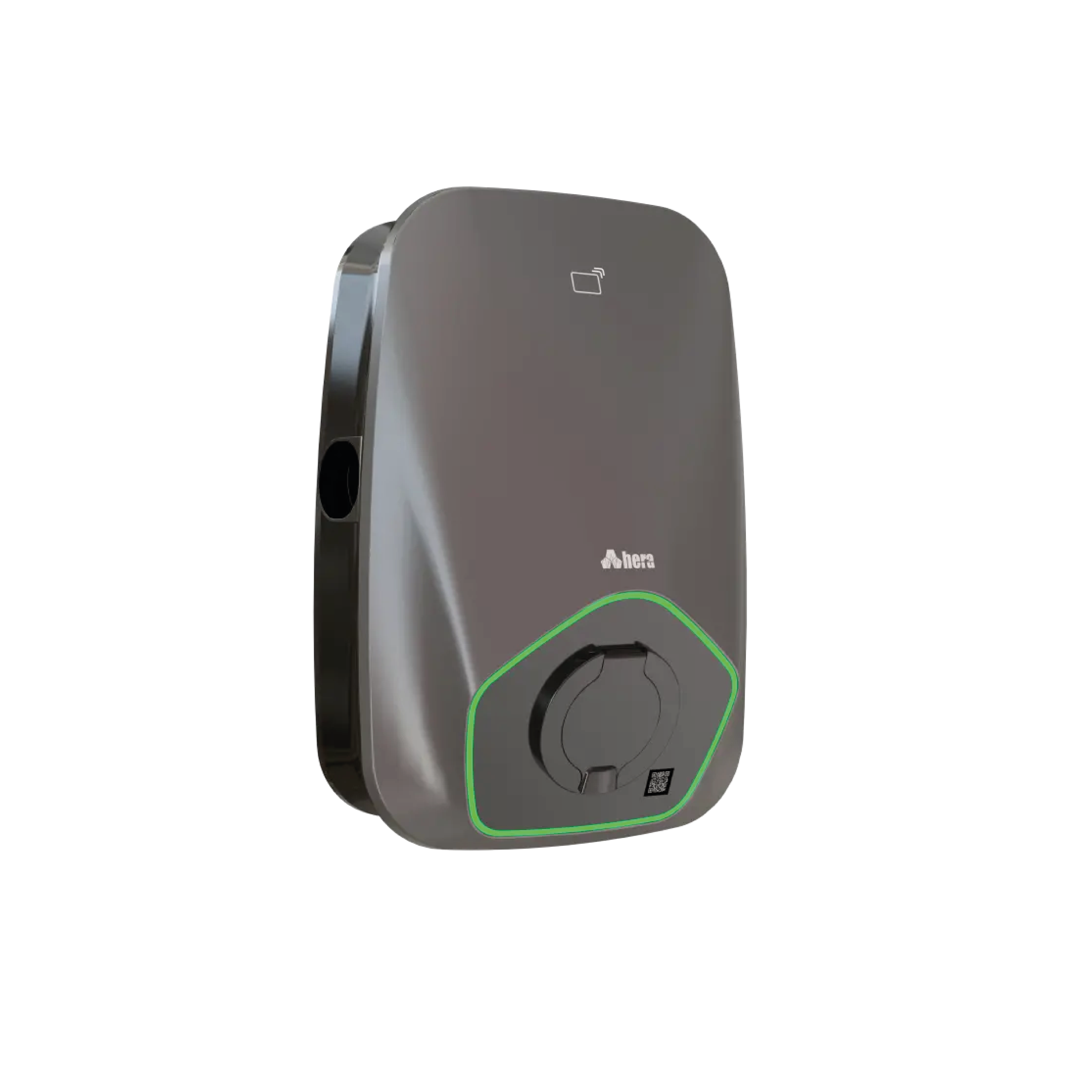 Hera BS33C Koyu Gri Gövde Rengi / Tip2 Soketli 22kW RFID, Wifi, Ethernet, Bluetooth,4G Sistemli Trifaze Şarj İstasyonu