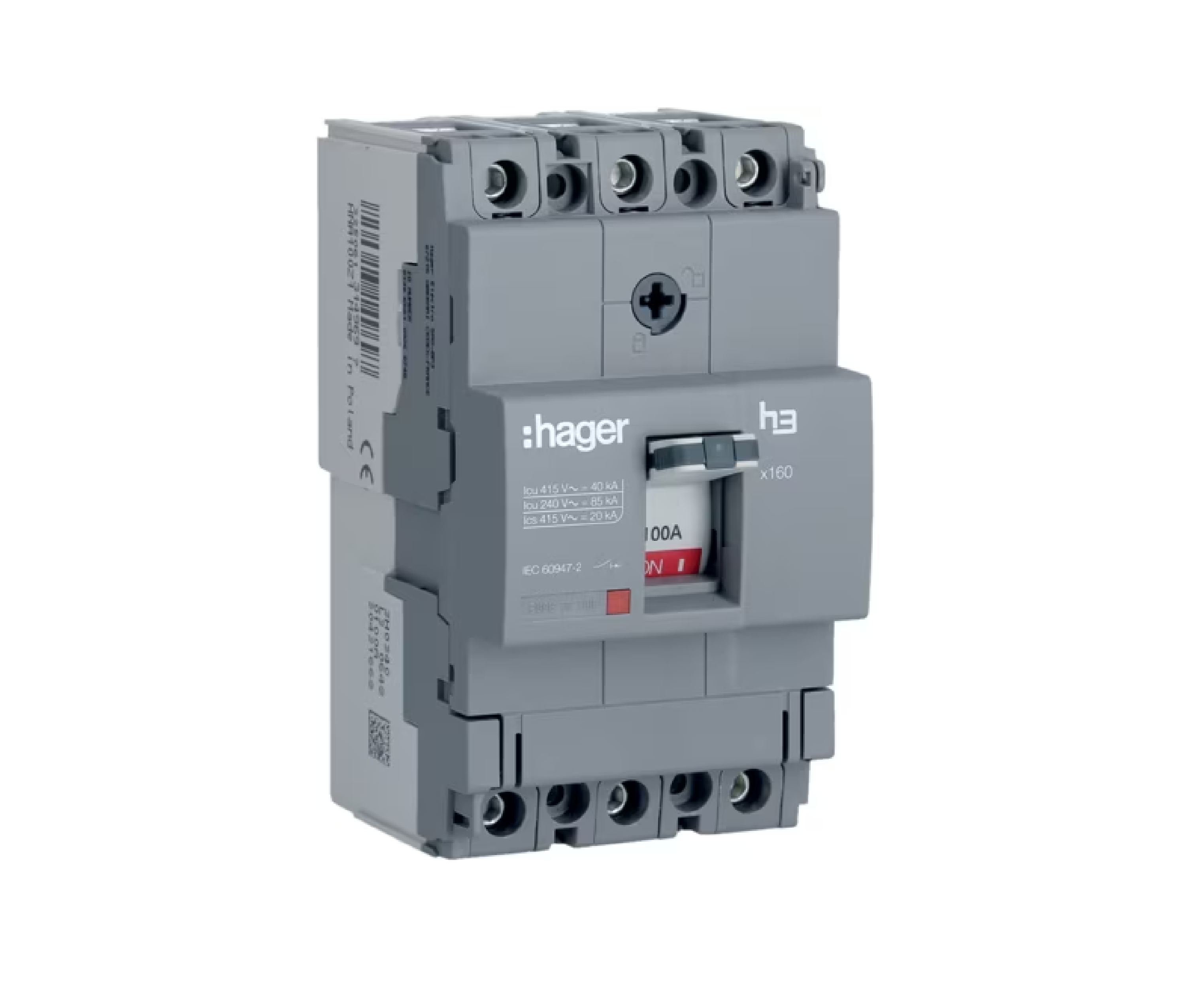 MCCB 100A 40kA fix/fix x160