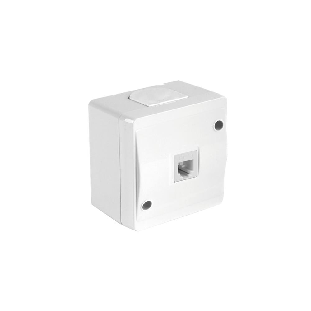 MUTLUSAN - DATA PRİZİ 1*RJ45 (Cat5e) NEMLİYER BEYAZ