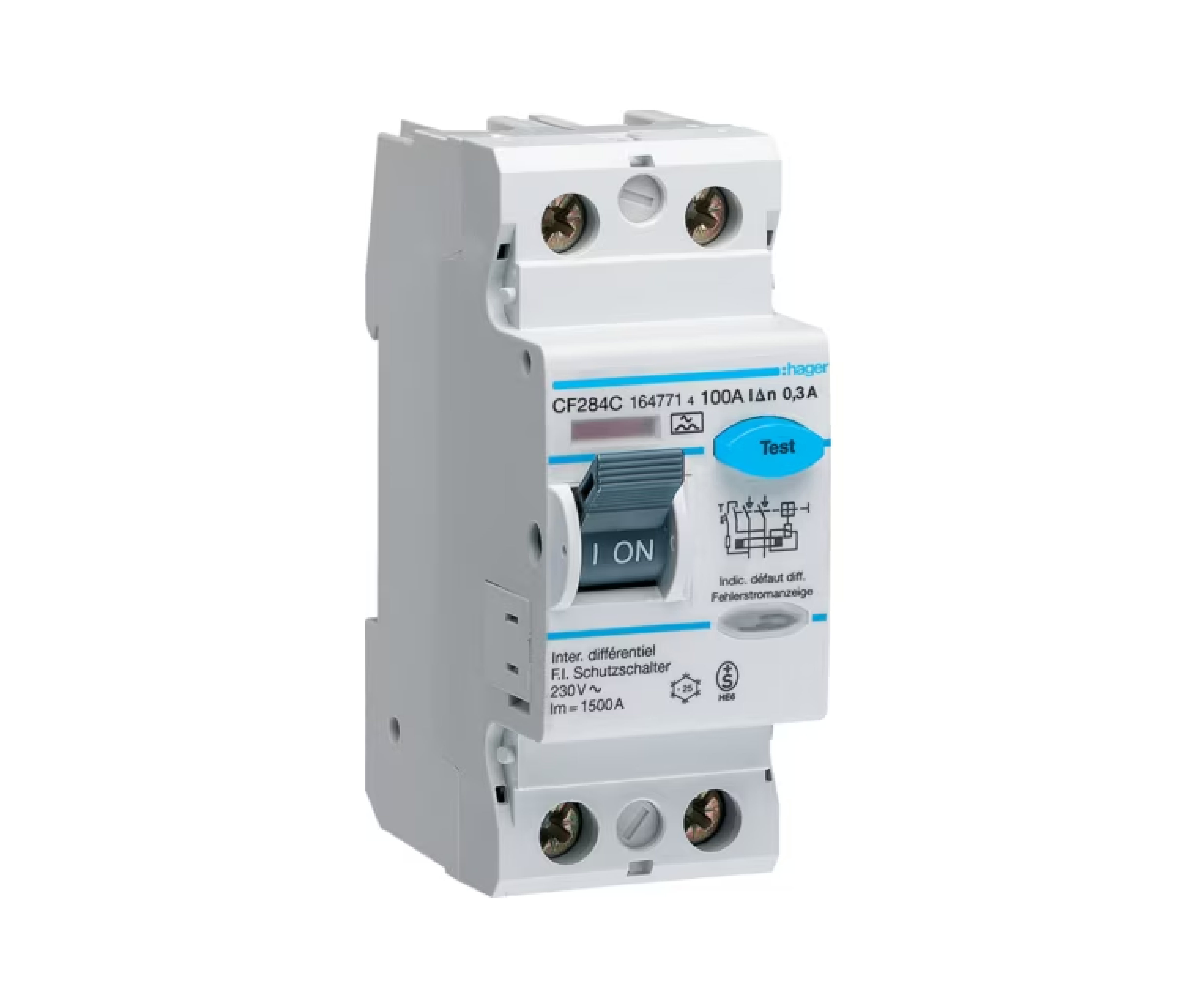 RCCB 2P 100A 300mA A