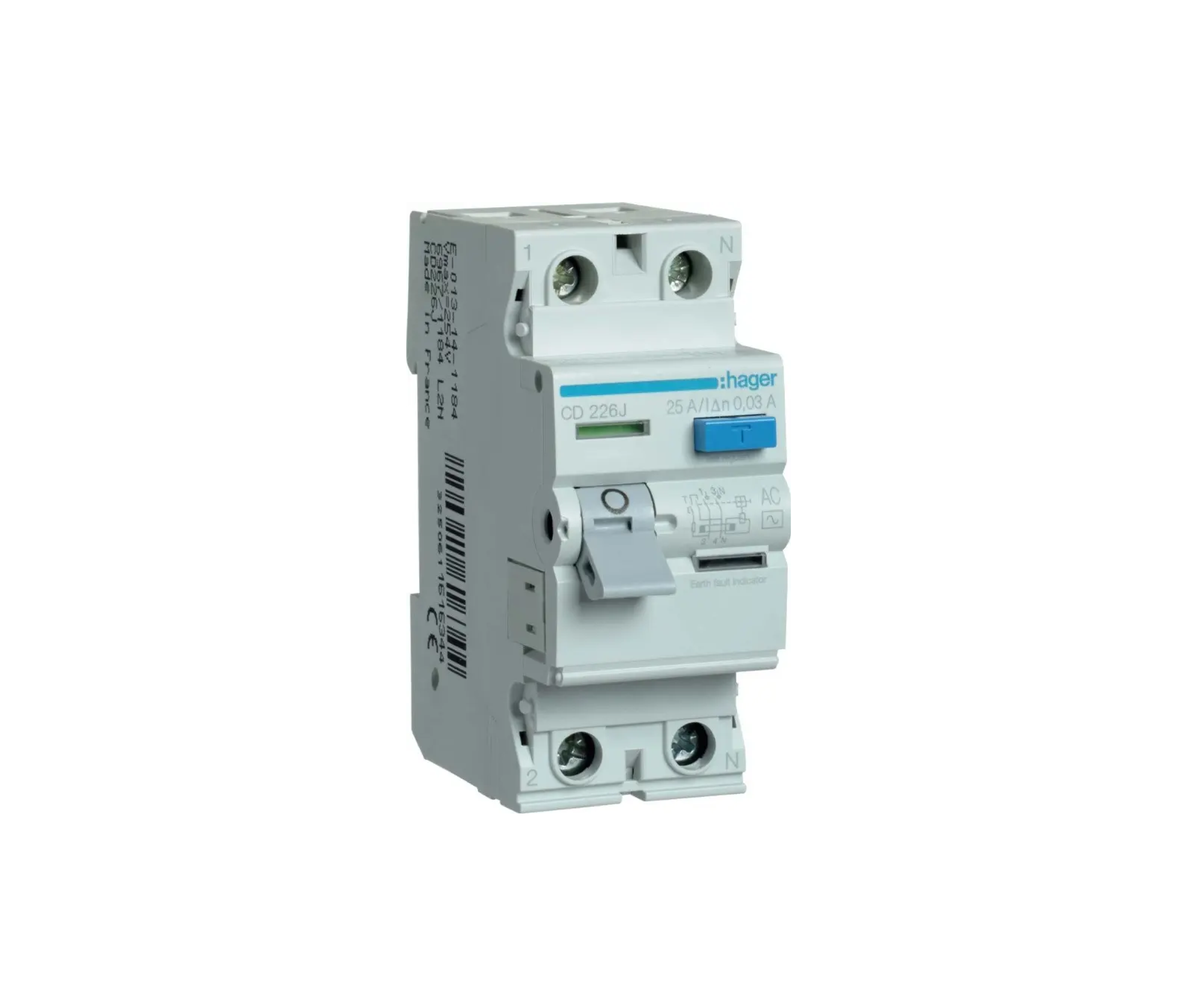 RCCB 2P 25A 30mA AC