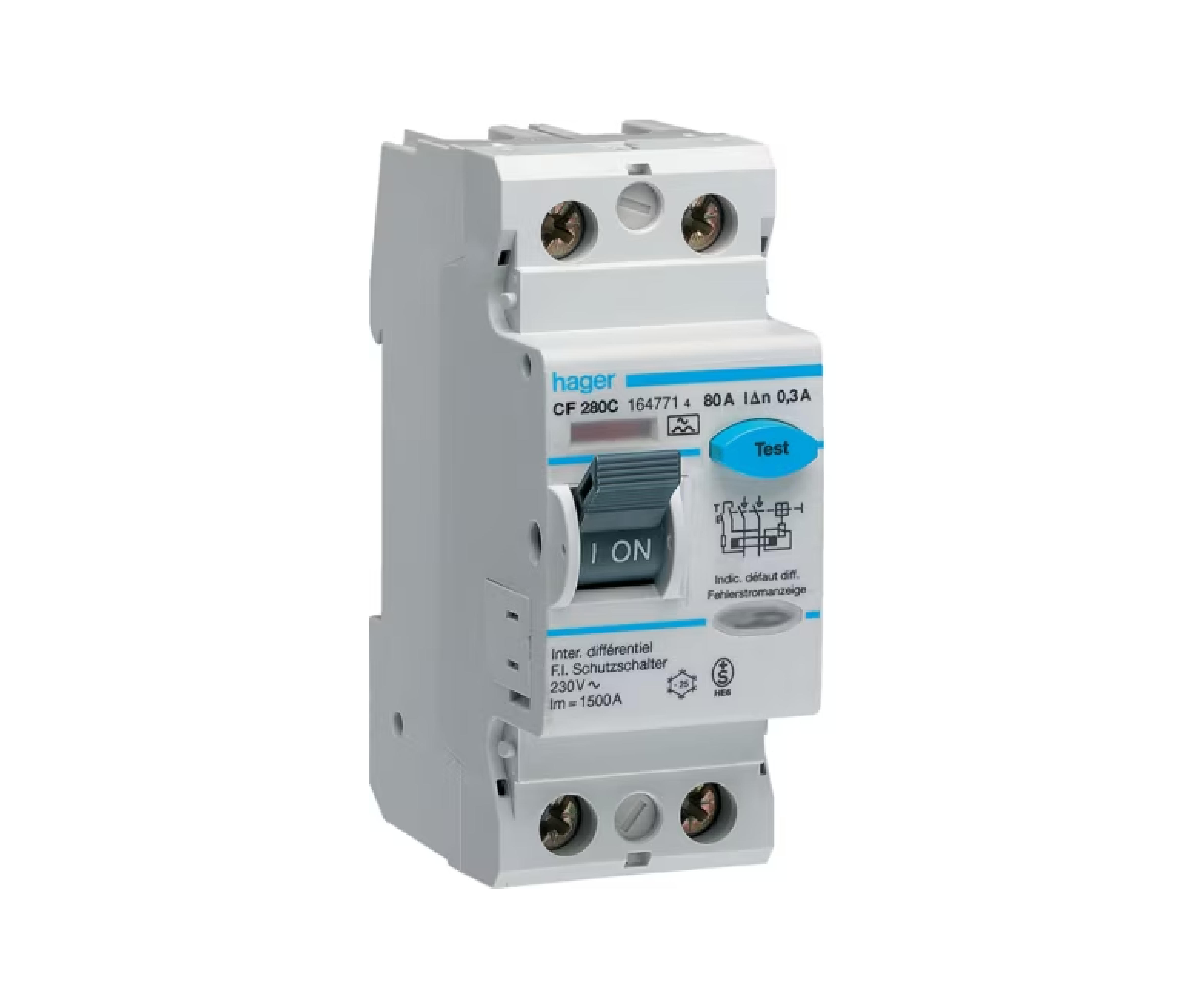 RCCB 2P 80A 300mA A