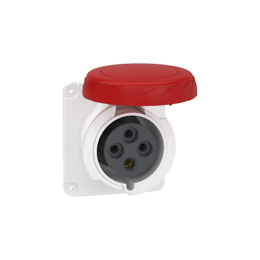 SCHNEIDER - 4x32A, trifaze, 3P+T, IP67, VİDALI Düz Makine Prizi  