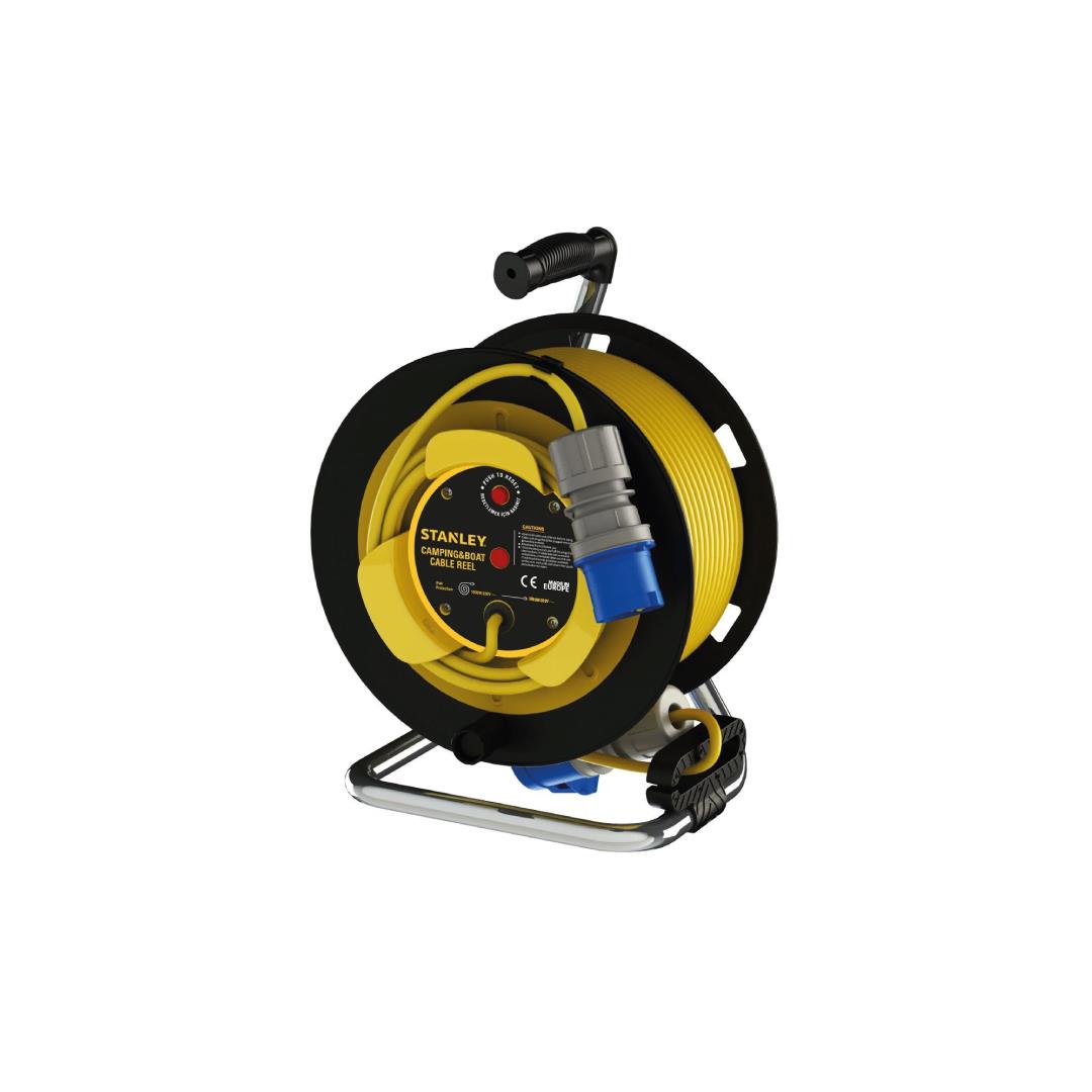 Stanley Kamp ve Karavan Tipi IP44 1 Soketli 25+2 Metre Makaralı Kablo