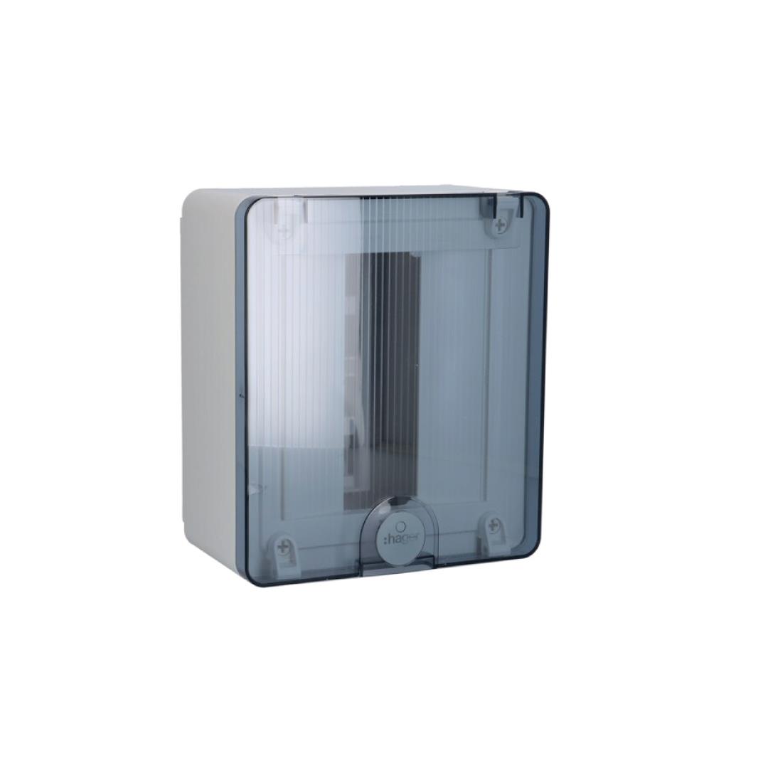 Surface encl. 8 M transp. door