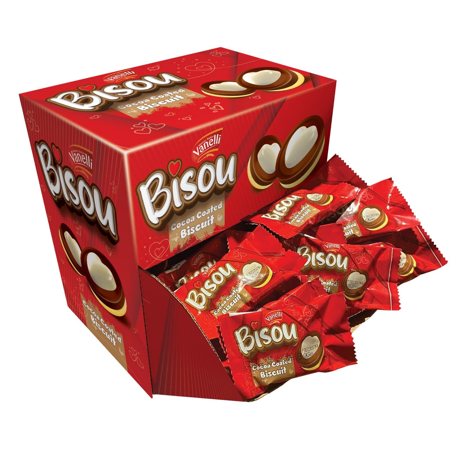 BISOU Milky and White Compound Chocolate - Display Box