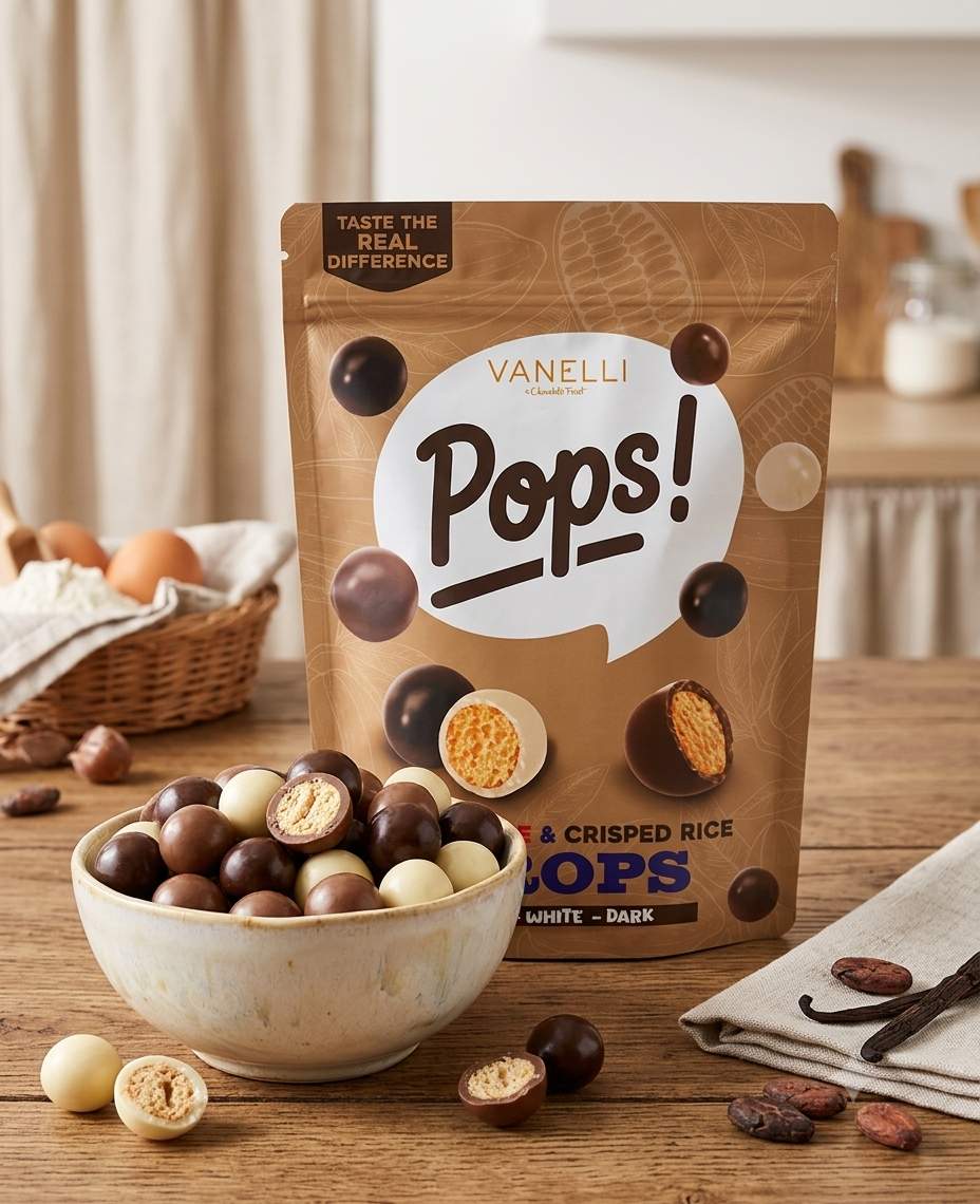VANELLI Pops! Drops Crispy Rice Mix 100gr