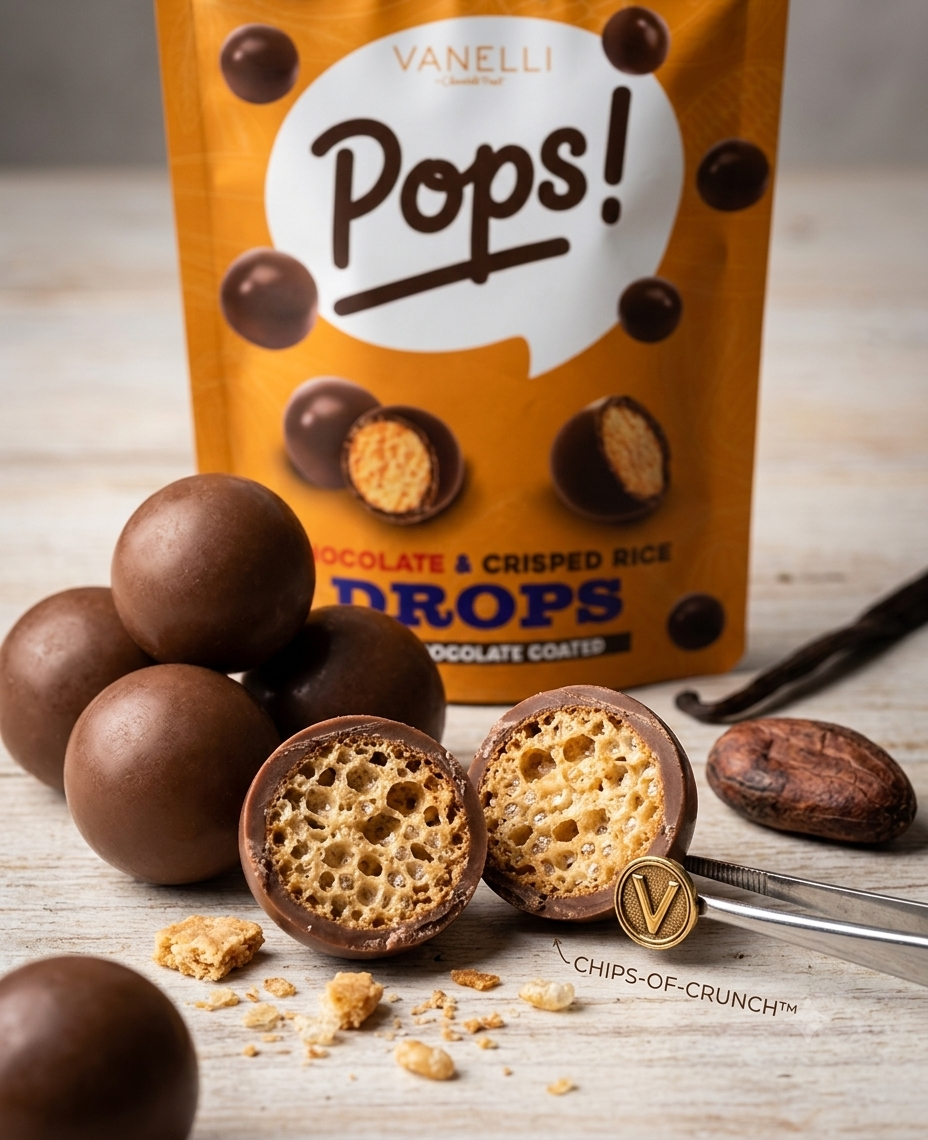 VANELLI Pops! Drops Crispy Rice 100gr