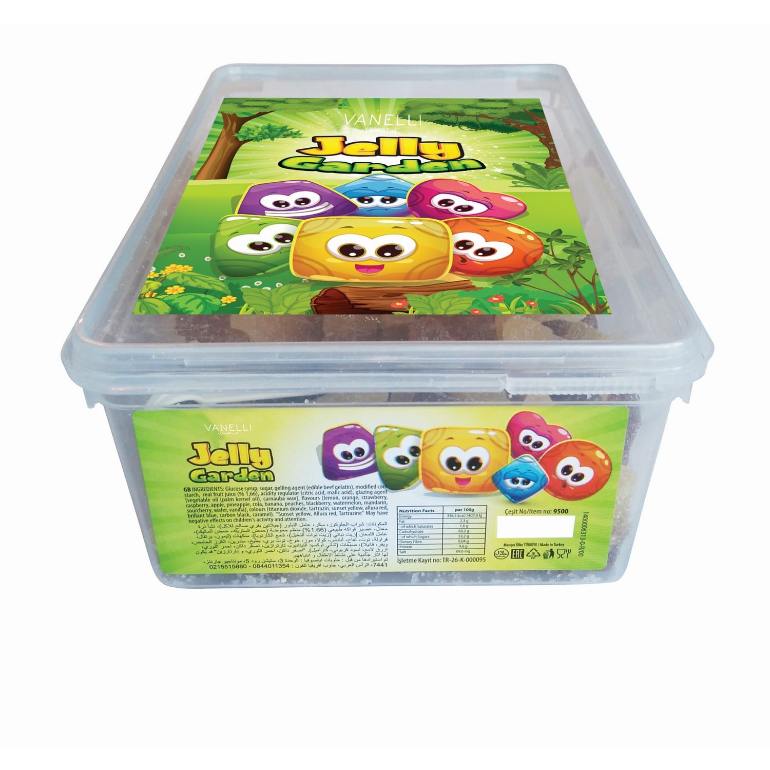 JELLY GARDEN Meyve Sulu Jel Şekerleme - 1 KG Kase