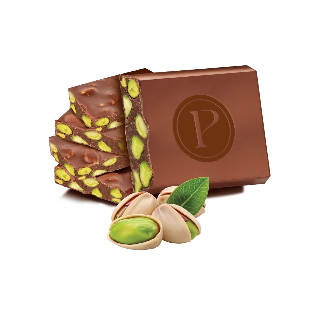 PICASSO Milk Chocolate with Whole Pistachio 100 GR