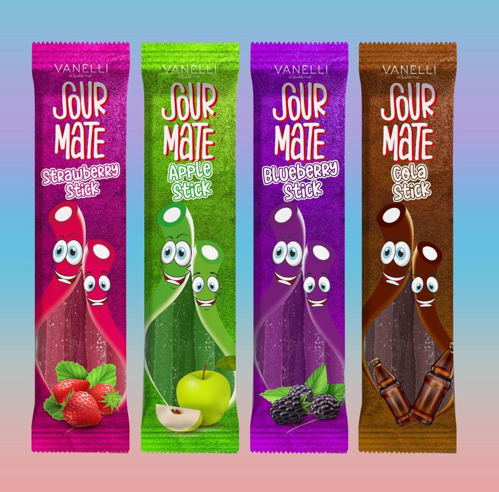 VANELLİ SOURMATE Kolalı Şekerleme 24 ADET
