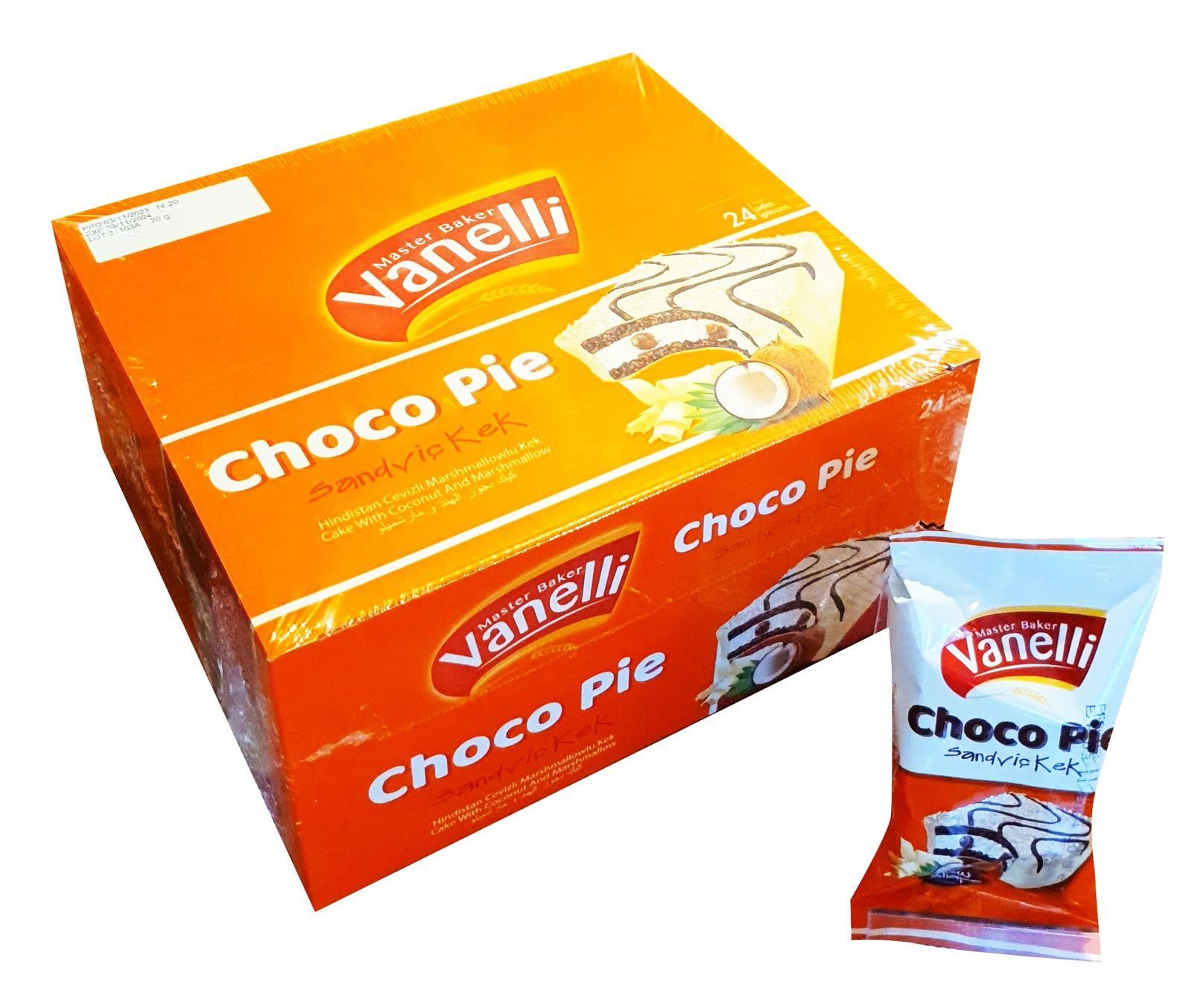 VANELLİ CHOCO-PIE Hindistan Cevizli Kek 20GR (1 KUTU)