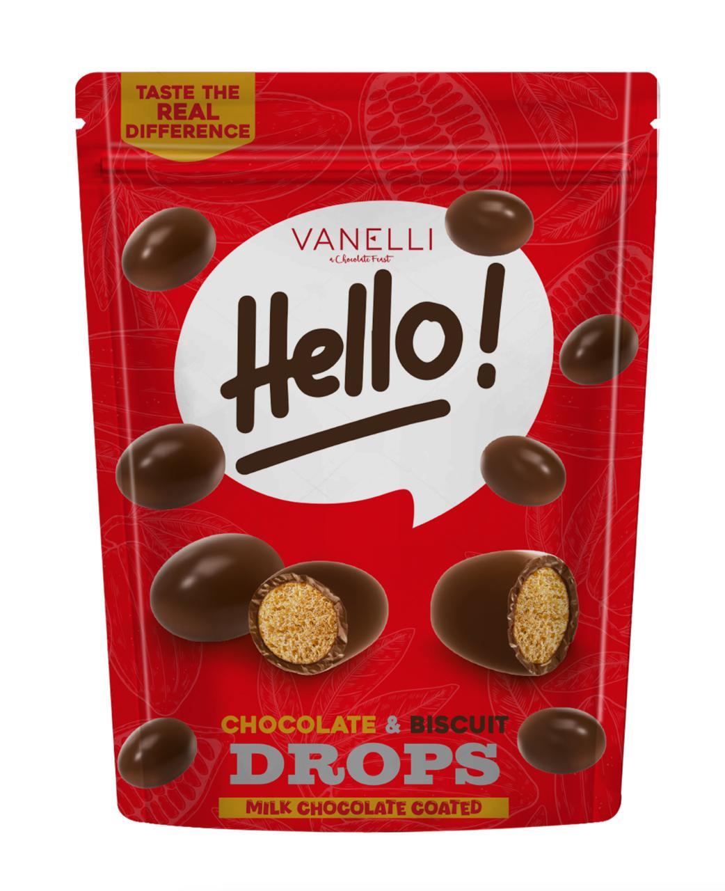 HELLO! Sütlü Çikolatalı Kaplı Biskuvi Draje 100 GR