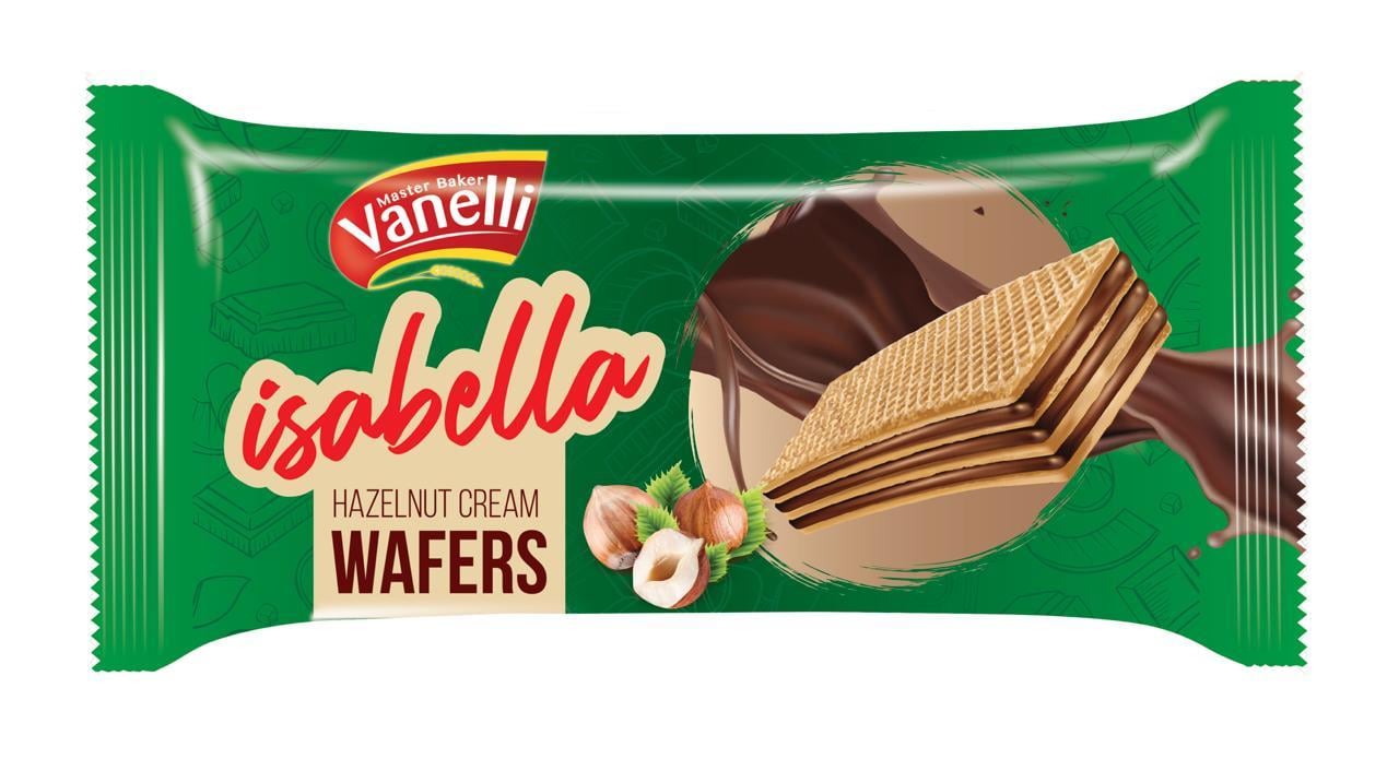 VANELLİ Isabella Fındık Kremalı Gofret 35 GR 24 ADET