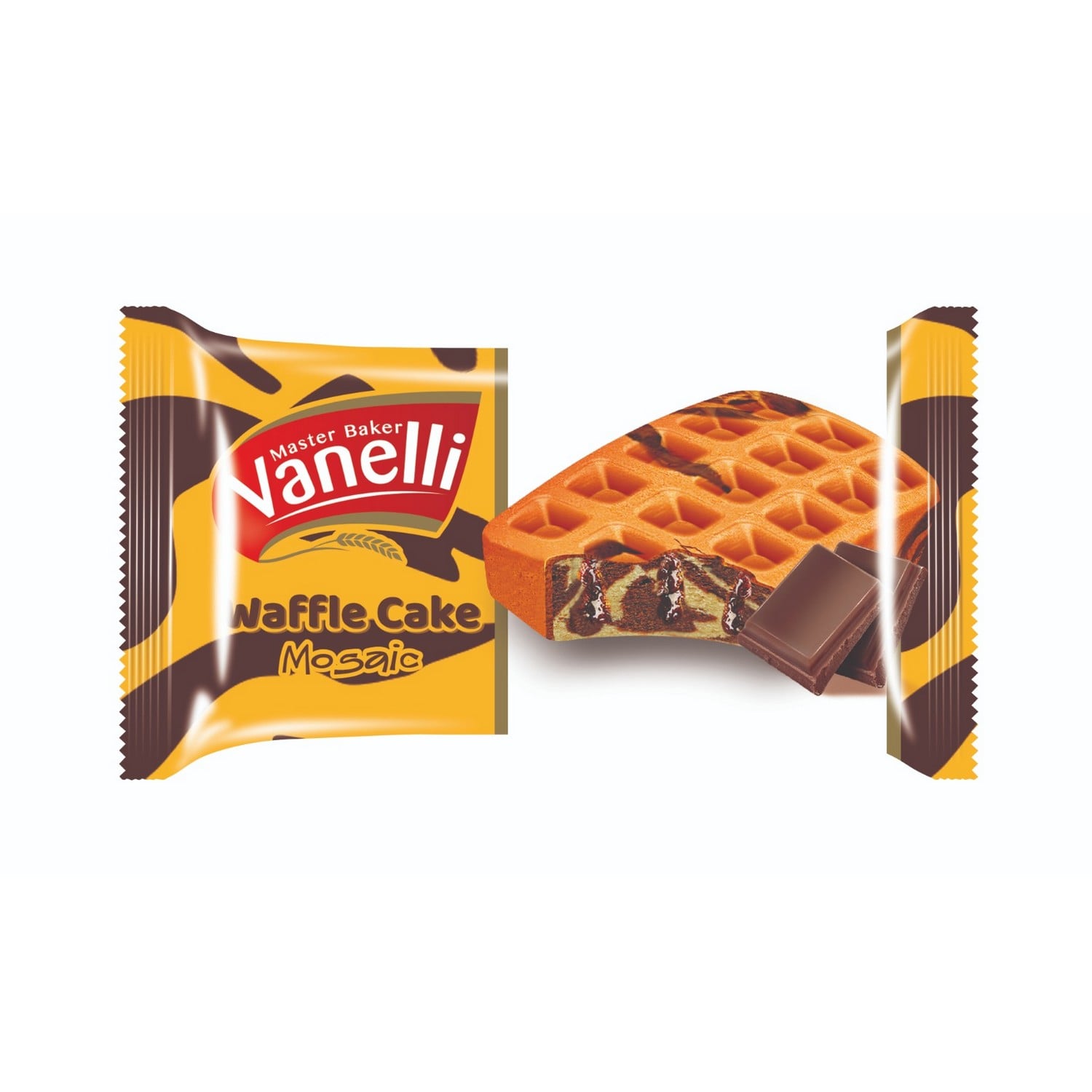 VANELLI WAFFLE Çikolata Soslu Mozaik Kek 35GR