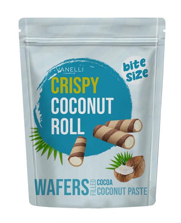 CRISPY Hindistan Cevizli Rulo Gofret 100 GR