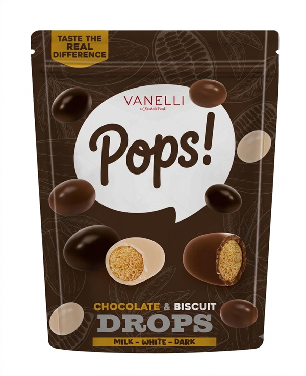 POPS! Mix Çikolata Kaplı Bisküvi Draje 100 GR