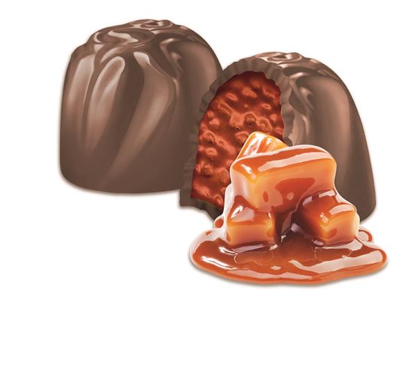 MOMENTS TWIST single twist - milky cream & caramel filling