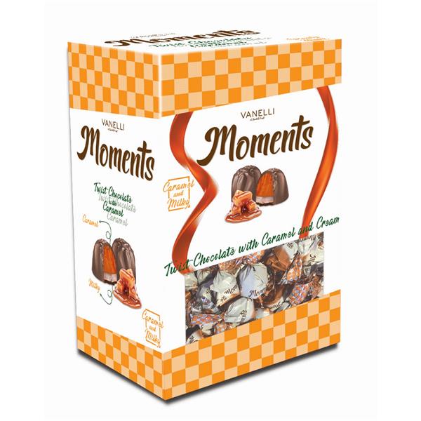 MOMENTS TWIST single twist - milky cream & caramel filling