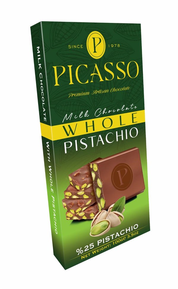 PICASSO Antep Fıstıklı Sütlü Çikolata 100 GR
