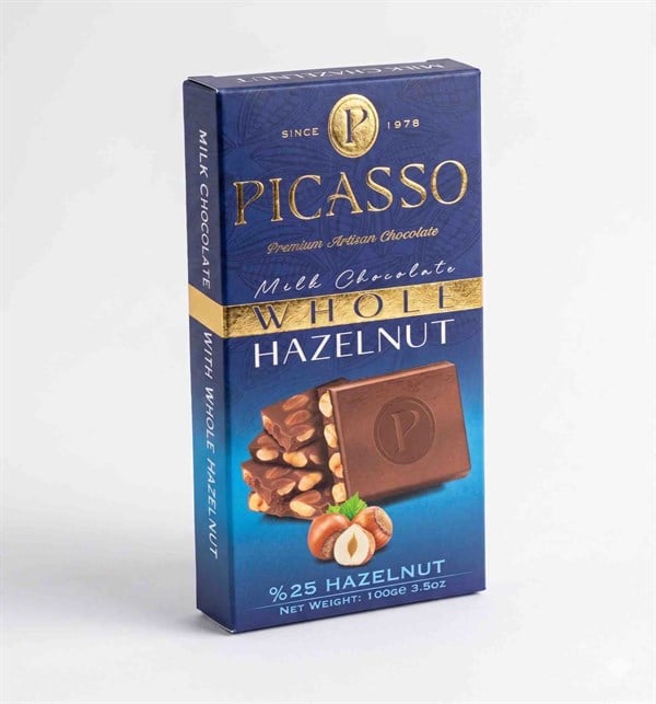 PICASSO Bütün Fındıklı Sütlü Çikolata 100 GR