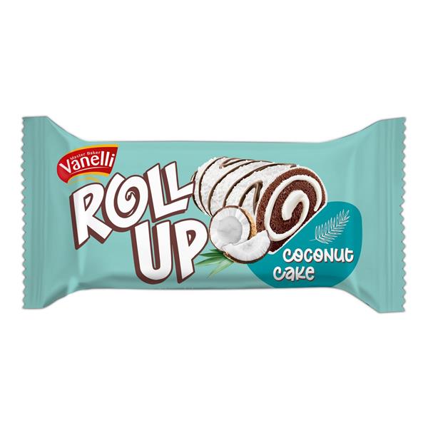 ROLL UP Hindistan Cevizi Kaplamalı Kakaolu Kek 24 ADET