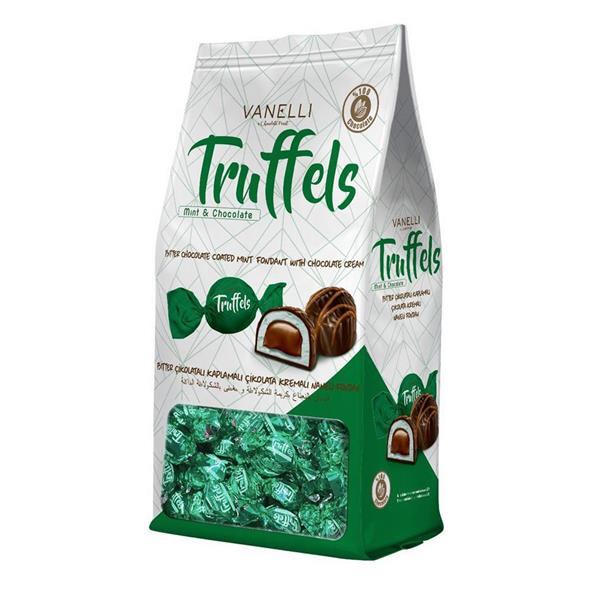 TRUFFELS MINT bitter chocolate with mint fondant and chocolate