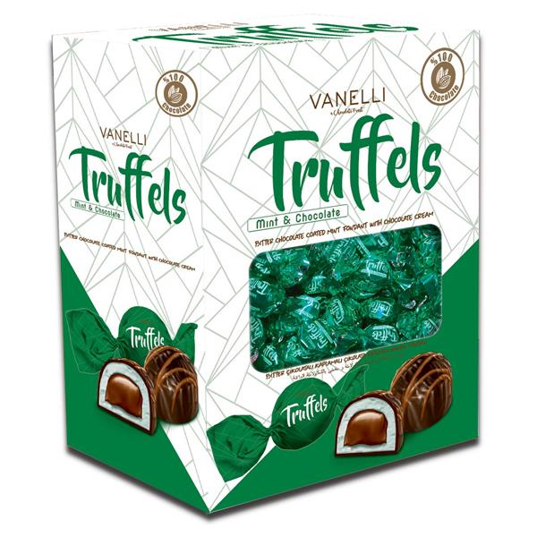 TRUFFELS MINT bitter chocolate with mint fondant and chocolate