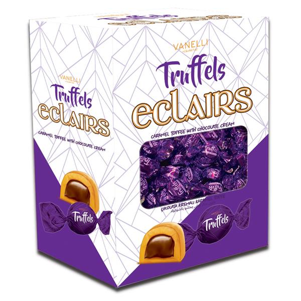 TRUFFELS  ECLAIRS with chocolate