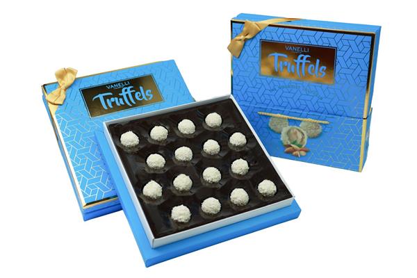 TRUFFELS White Truffle with Almond and Coconut - Blue Box