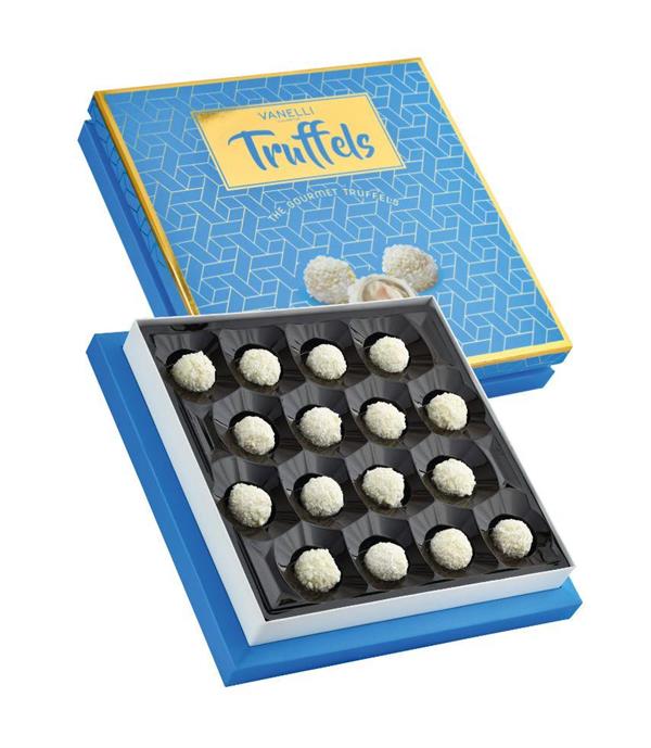 TRUFFELS White Truffle with Almond and Coconut - Blue Box