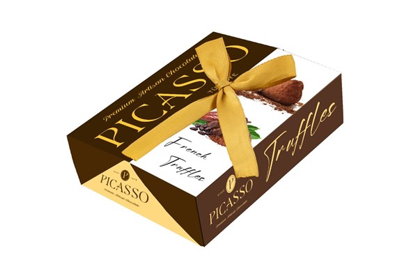 TRUFFELS cocoa dusted truffe chocolate - Kapaklı Kutu