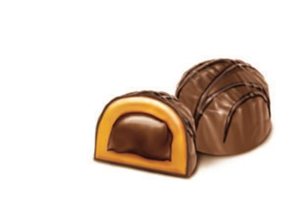 TRUFFELS CARAMEL milk chocolate with caramel and chocolate