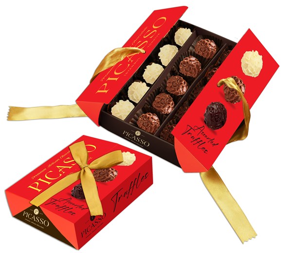 TRUFFELS assorted truffe chocolate - Kapaklı Kutu